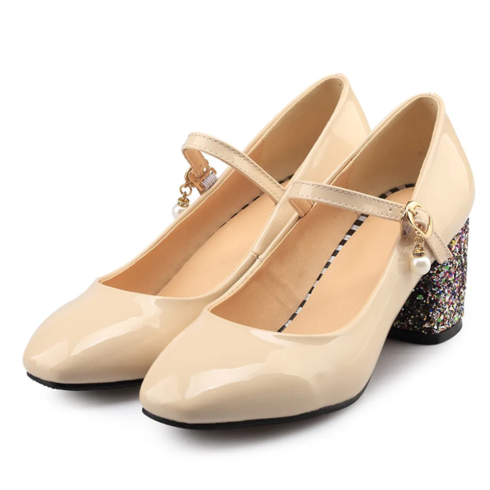 Женские туфли на высоком каблуке с квадратным носком и пряжкой|women high heel shoes|high