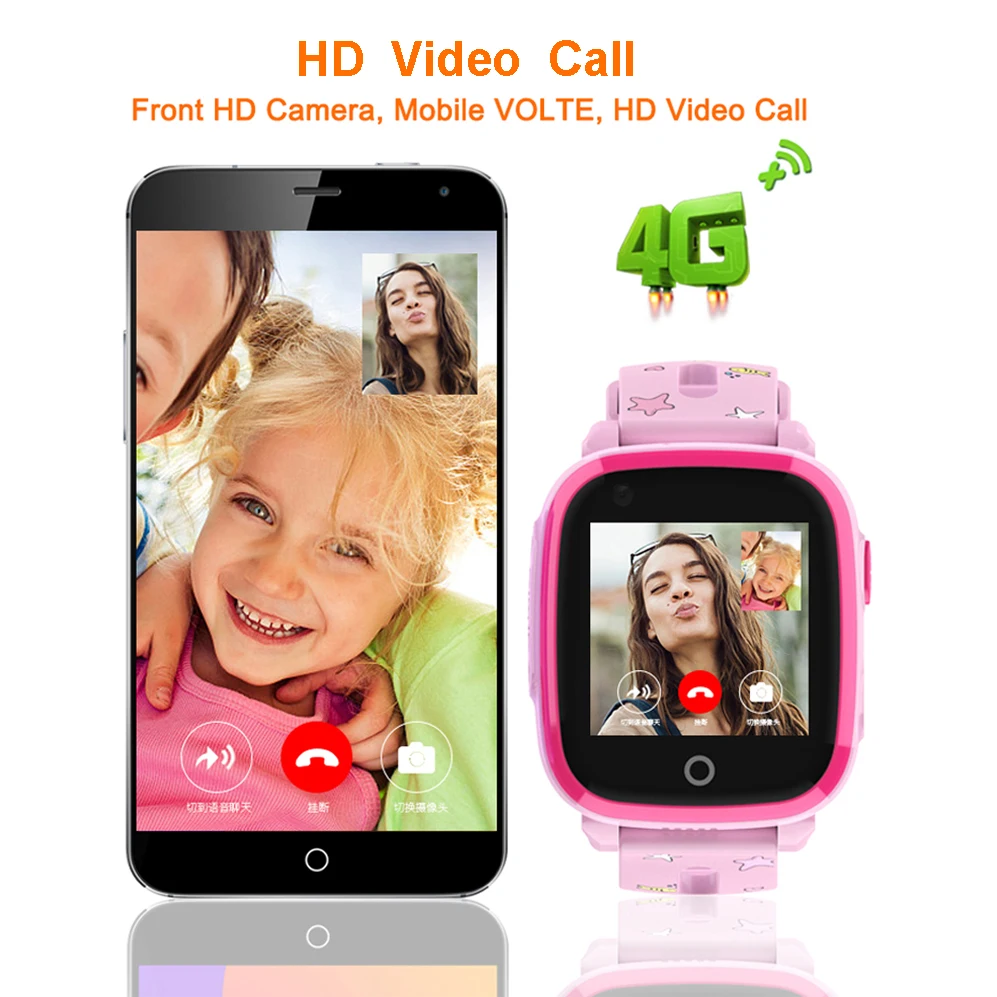 Детские Водонепроницаемые Смарт часы 4G GPS WIFI отслеживание видео голосовые вызовы