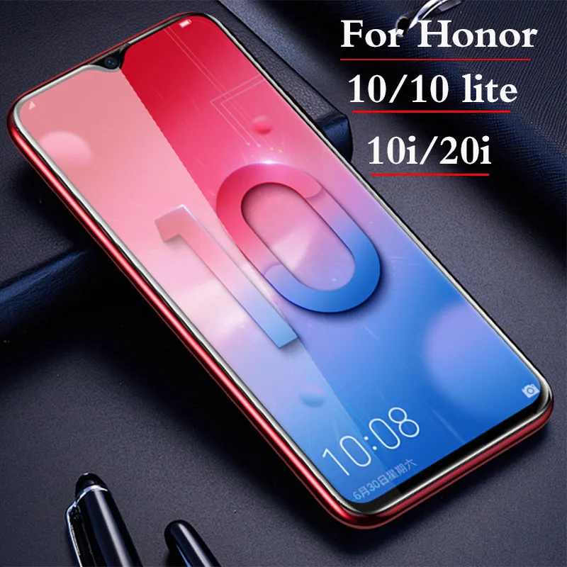 Оригинальное закаленное стекло 9D для honor 10i 20i 10 Защитное huawei lite полное покрытие