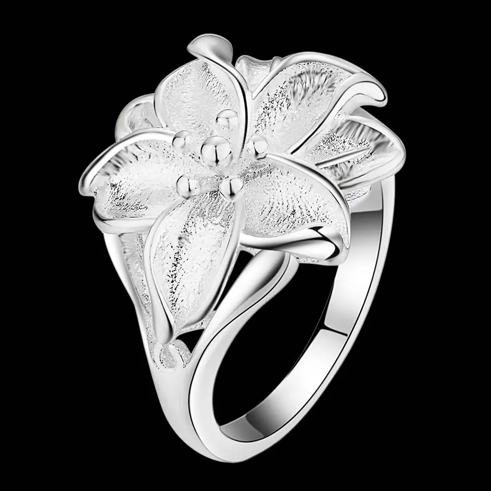 Женское кольцо с серебряным покрытием 925 модное для ювелирных изделий оптовая