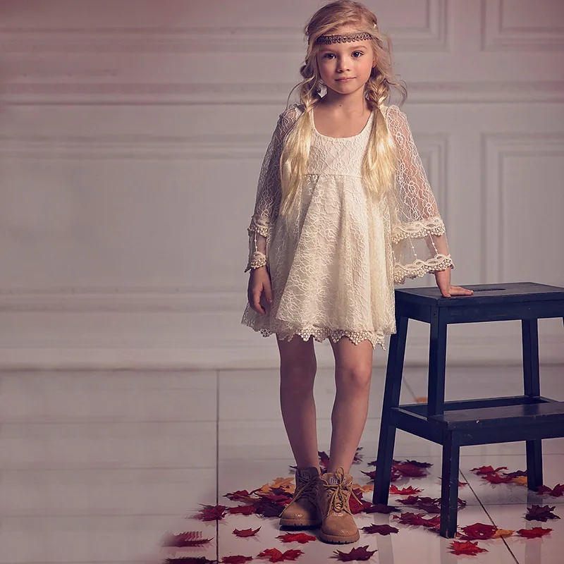 Розничная продажа кружевное платье для девочек рождественское принцессы цвета