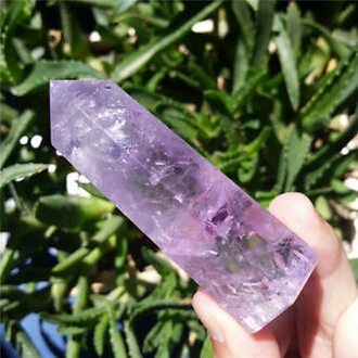

NATURAL Amethyst QUARTZ CRYSTAL WAND POINT HEALING