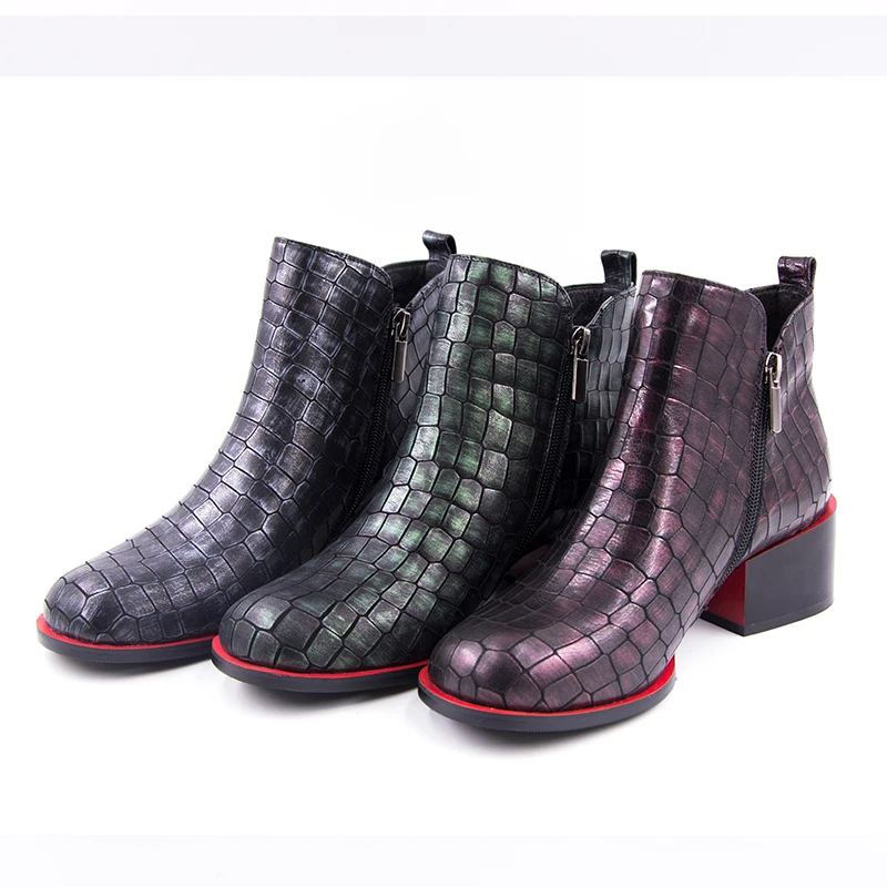 Vangull/Женская обувь Новинка весенние ботильоны для женщин модная из натуральной