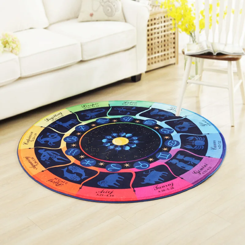 

150CM Round Doormat Personality Bedroom Rugs And Carpets Coffee Table Area Rug Living Room Carpet Cloakroom Mat