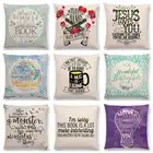 Декоративная подушка для дивана, с надписью Happy Days Good Time, для чтения, для прекрасной жизни, горячая распродажа