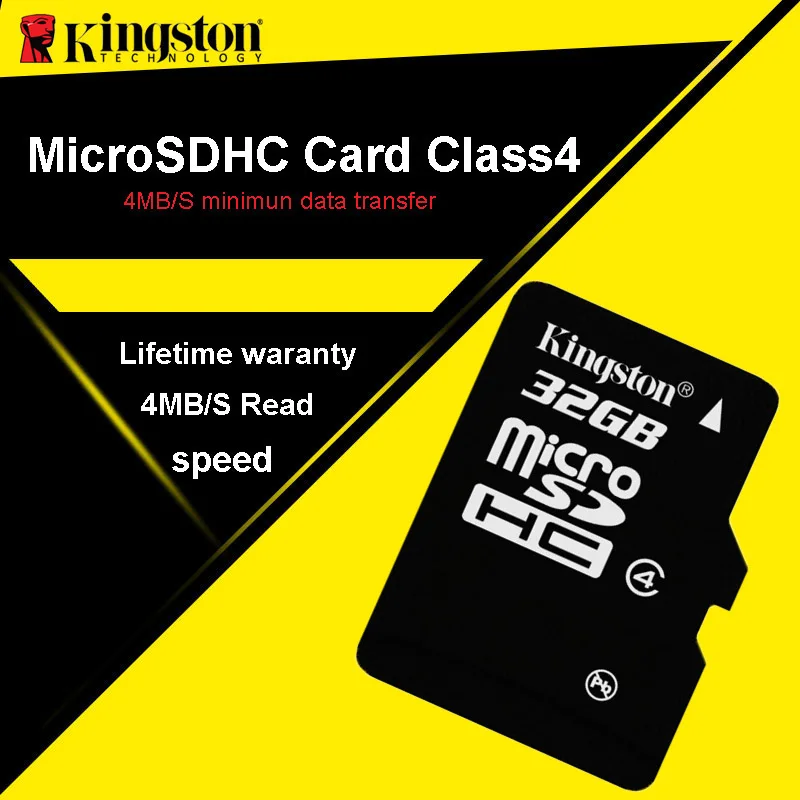 Оригинальный kingston Micro SD карта 32 ГБ класса 4 карты памяти microsd microSDHC microSD UHS-1
