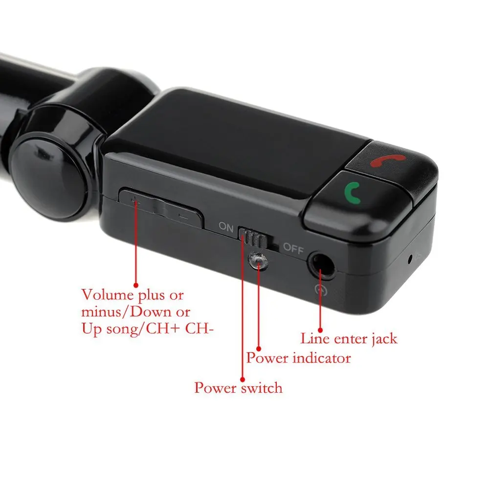 VicTsing FM Transmitter Bluetooth Car Kit with Dual USB Charger Hands-Free Calling Wireless In-Car MP3 Player | Автомобили и