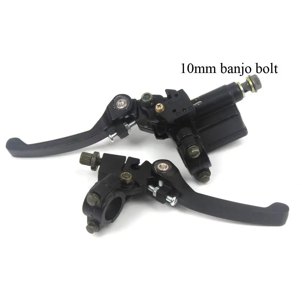 

XR50 CRF50 Folding Clutch Lever Perch and Brake Master Cylinder Kit 7/8 Handle Bar Foldable Levers 10mm Banjo Bolt 22mm Bar