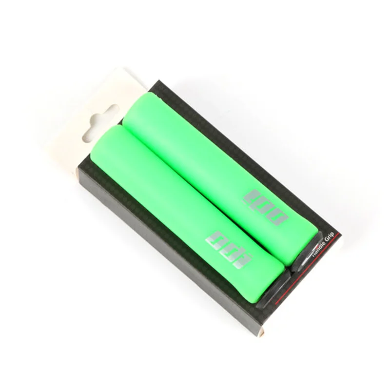 green 2019new ODI силикагель Сверхлегкий 96 г MTB велик ручки для велосипеда Анти-занос, удар-поглощающий горный баланс велосипед силиконовый мягкий захват - Цвет: green