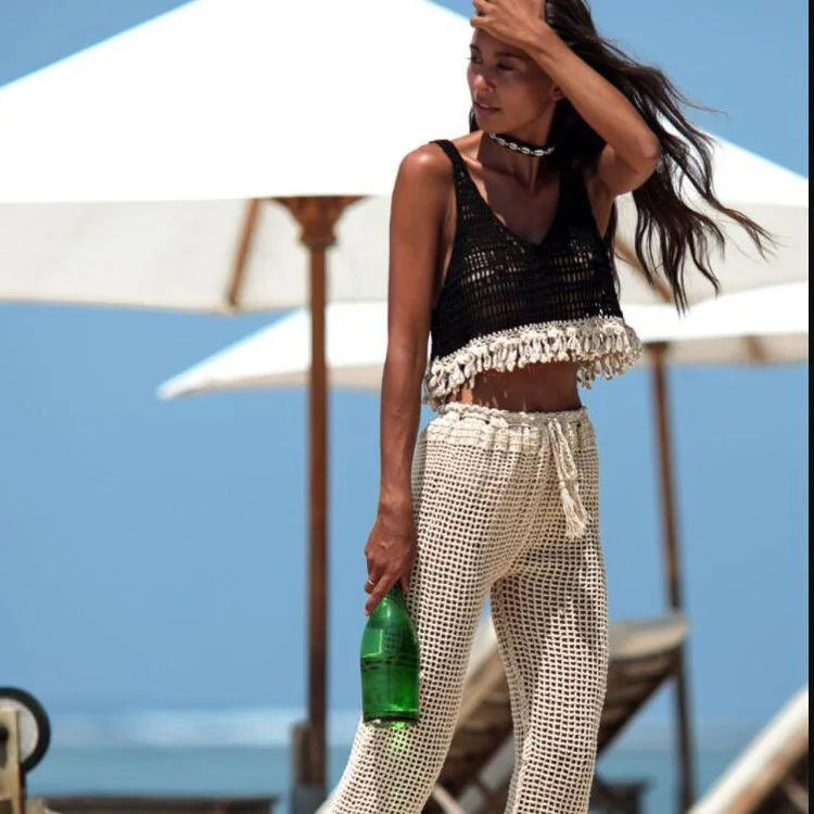 Пляжные платья для женщин Обложка бикини пляжная одежда купальник Saida Praia