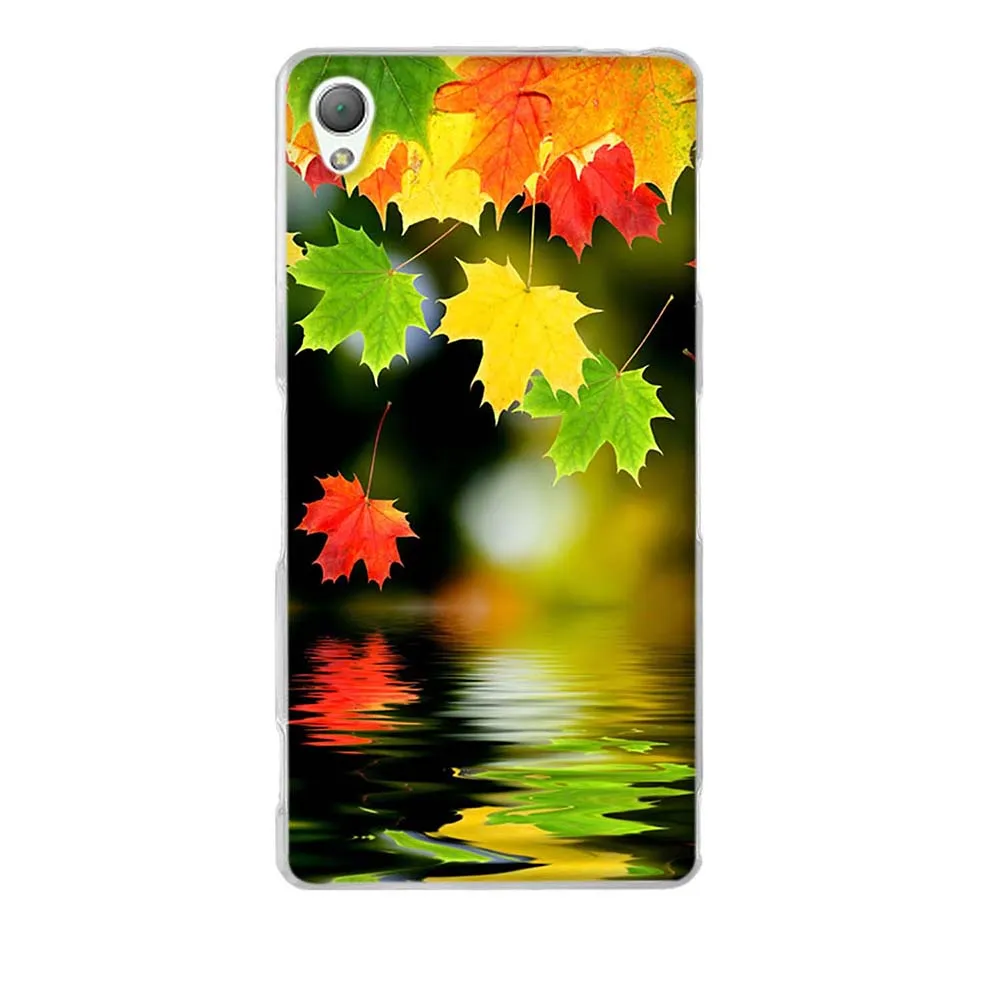 24 Тонкий силиконовый чехол-бампер для sony Xperia Z3, D6603, D6643, D6653, D6633, чехол с романтическим рисунком 5,2 дюйма - Цвет: 24