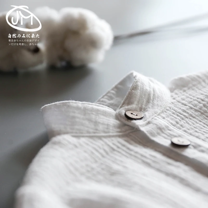 Детская блузка на весну и осень рубашка в стиле ретро для мальчиков мягкая