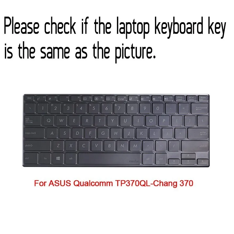 Clear Защита для клавиатуры ноутбука крышка пленка для Asus TP370QL Chang 370 13," прозрачный ноутбук wateproof ТПУ мембранная клавиатура - Цвет: Clear