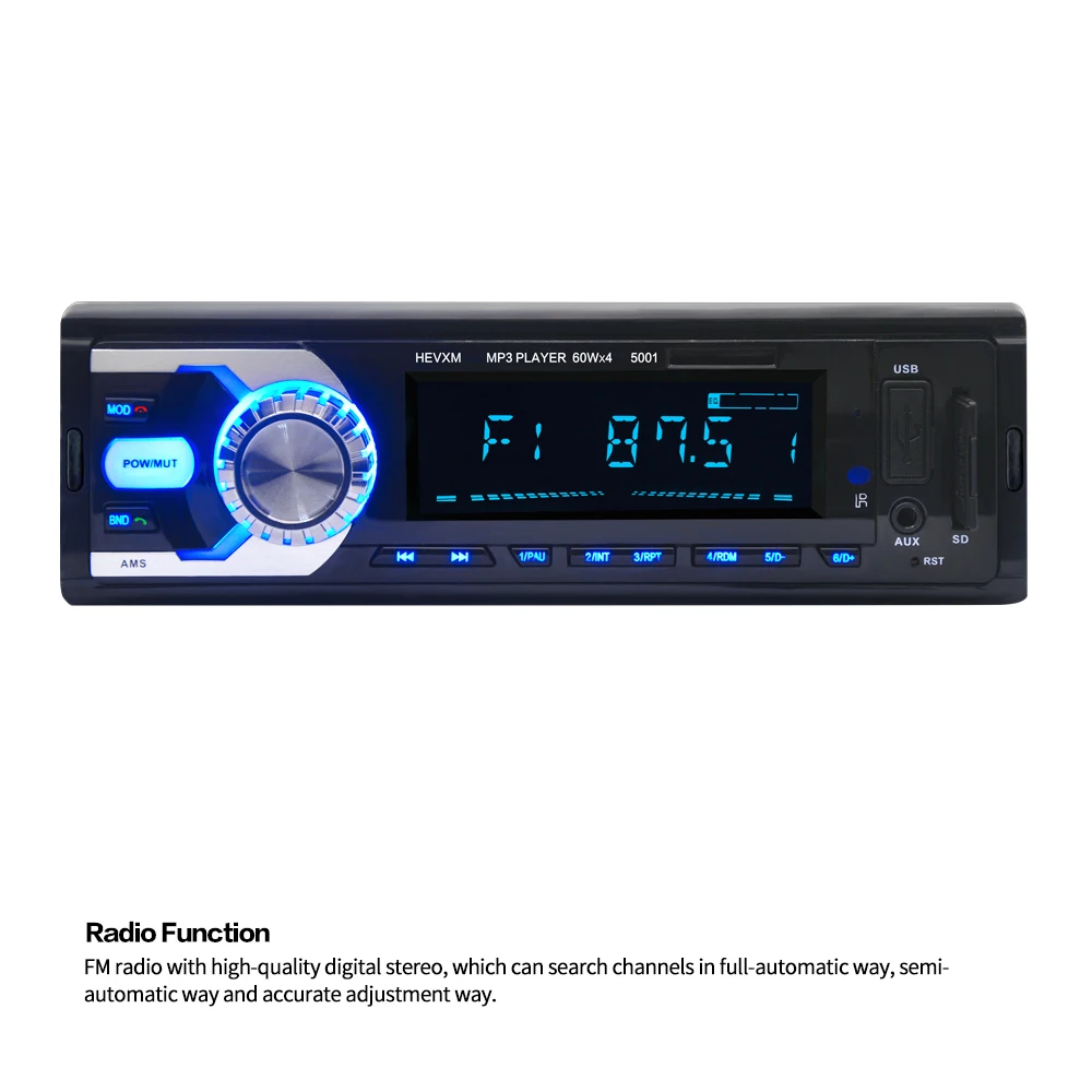 LaBo 1Din In-Dash автомобильный Радио Bluetooth стерео плеер Handsfree AUX-IN USB/SD карты mp3-плеер 12 в автомобильный аудио fm-радио автомобиль-Стайлинг