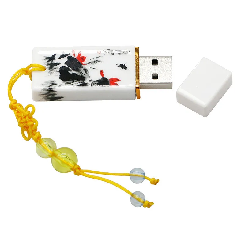 6 Дизайн фарфоровый пластиковый Usb флеш-накопитель керамический Подарочный флеш-накопитель 4 ГБ 8 ГБ 16 ГБ Флешка Usb флешка флеш-накопитель U диск для хранения - Цвет: 6