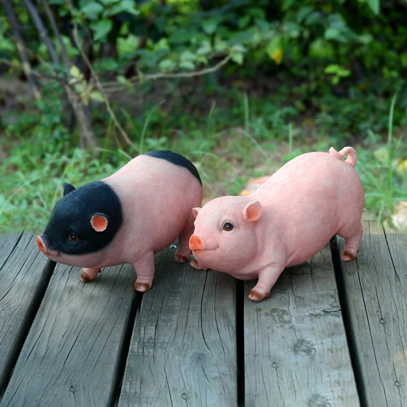 Милые животные, каучуковые свинки, креативные фигурки ручной работы, поделки, сказочные садовые Миниатюрные аксессуары для украшения дома