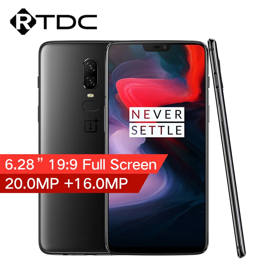 Оригинальный Oneplus 6 водонепроницаемый мобильный телефон 28 'Ǝ ГБ ОЗУ 256 Гб ПЗУ