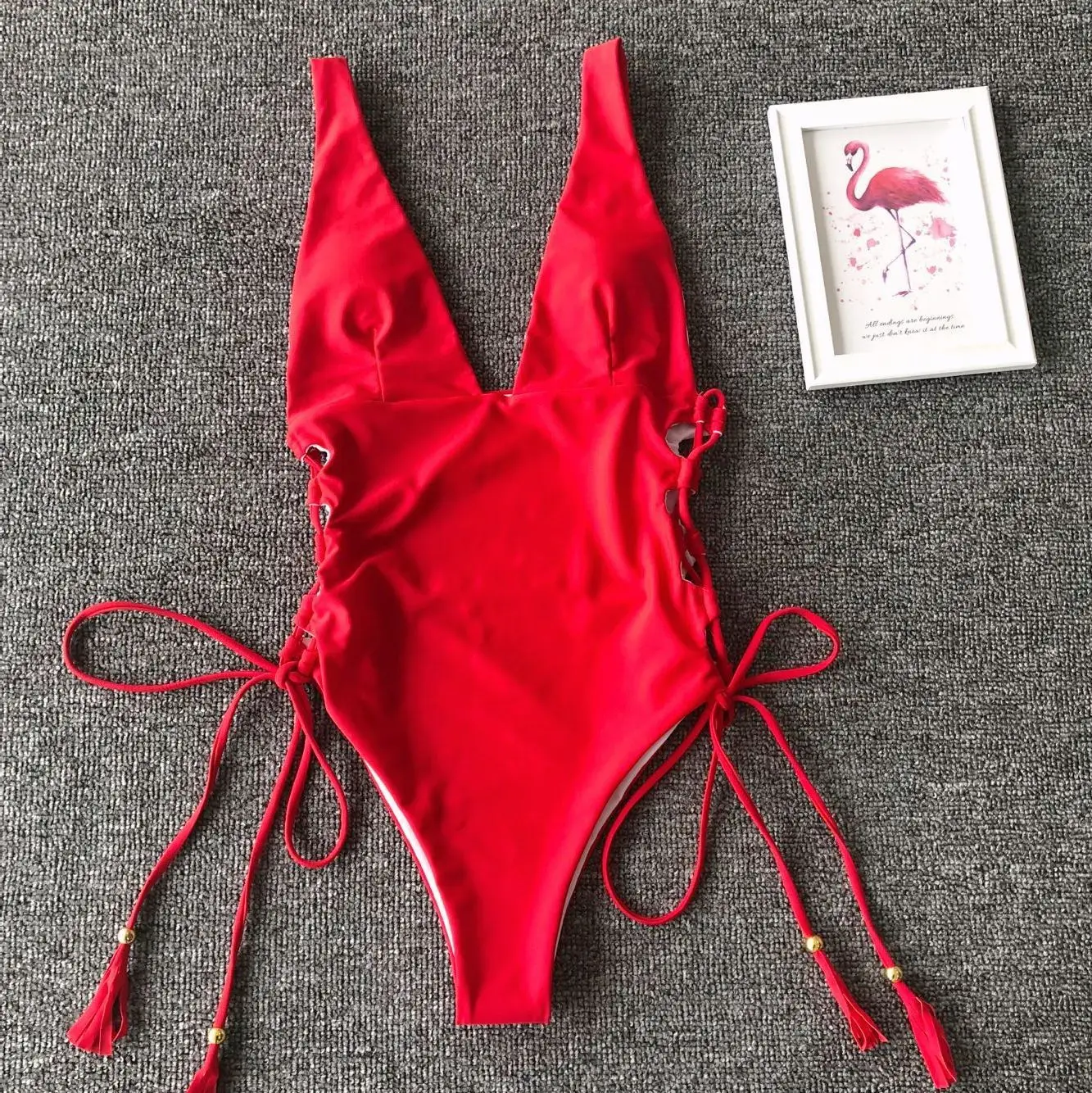 Купальный костюм купальный боди бикини с кисточками сексуальный кружевной