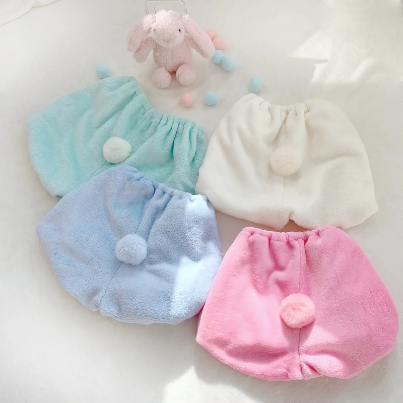 Женские пижамы с героями мультфильмов Kawaii; шорты для сна; домашняя одежда для отдыха; шорты с милым кроликом; удобная пижама из кораллового флиса