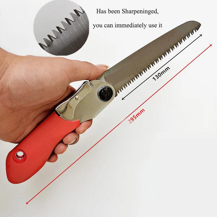 Mini Portable Home Manual Pruning Hacksaws Garden Folding Trimming Saw Household Anti-skip Hand Steel Sawing Tool | Инструменты