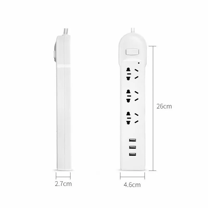 Мощность полосы умный дом электроники быстрой зарядки с 3 портами (стандарт