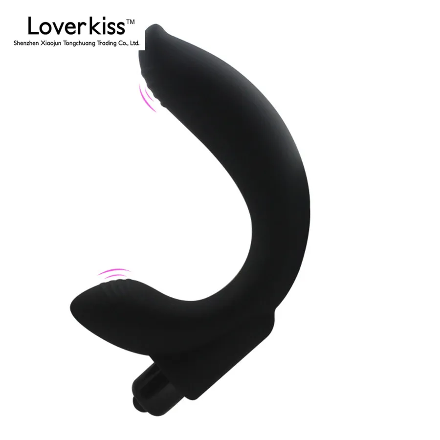 

Loverkiss Anal Hook Shape Prostate Massager Male Masturbator Sex Products,Prostata Massage Vibrating Butt Plug Anal Vibrator Toy