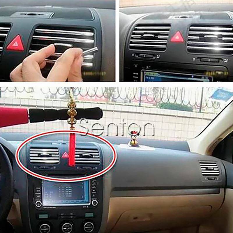 Декоративная лента для салона автомобиля 3 м хромированная Ford Focus 2 Fiesta Mondeo MK4 Kuga