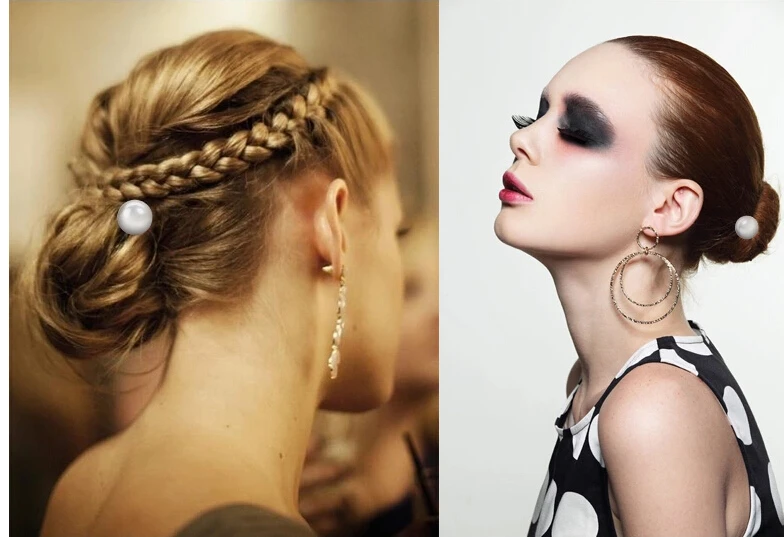 1 шт. Шпилька для волос с имитацией жемчуга|headdress jewelry|pearl spiralhairpin jewelry |