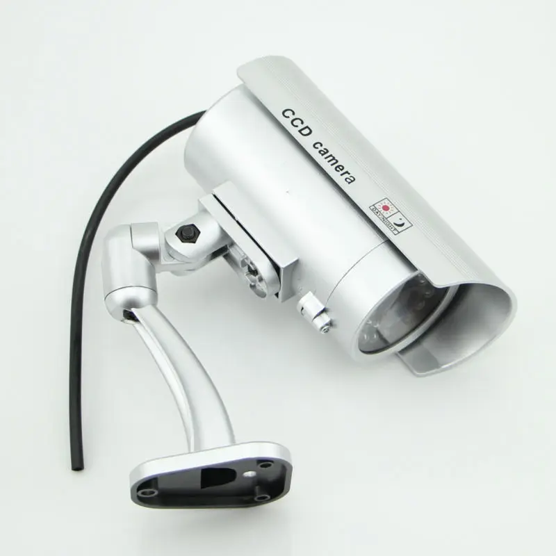 Водонепроницаемая поддельная камера видеонаблюдения с мигающим светодиодный