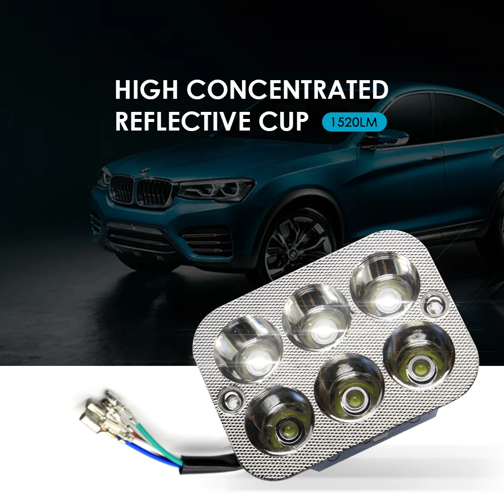 Светодиодные лампы EURS для мотоциклов автомобильные аксессуары DRL 6000K белые