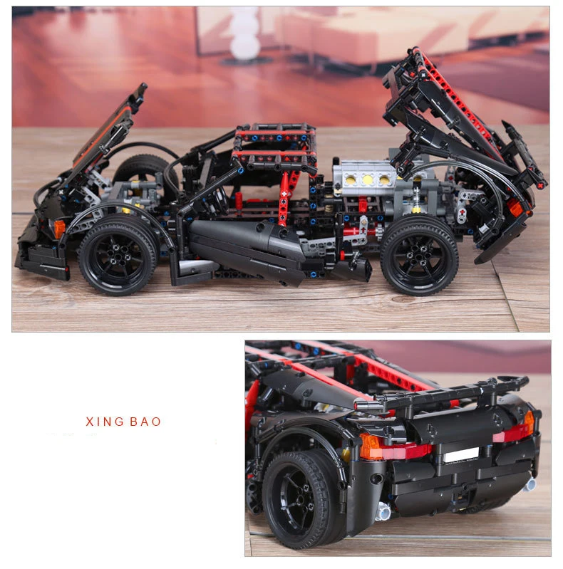 1916 шт. MOC Technic серия X19 спортивная модель автомобиля строительные блоки Развивающие гоночные машинки игрушки для детей Подарки