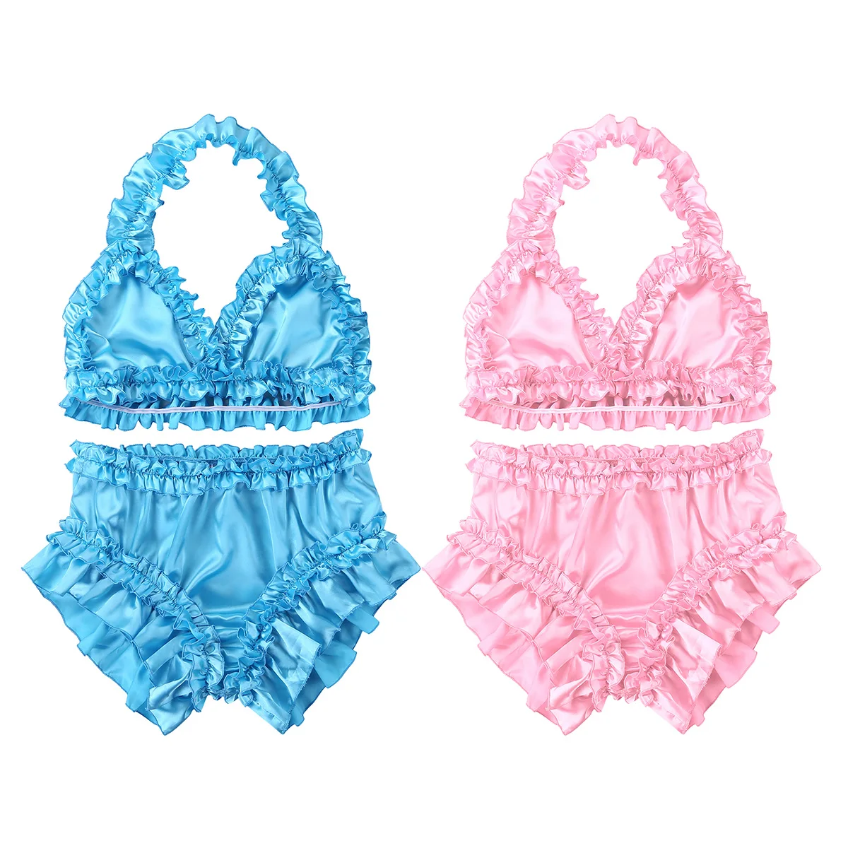 Сексуальное блестящее нижнее белье для геев комплект нижнего белья из