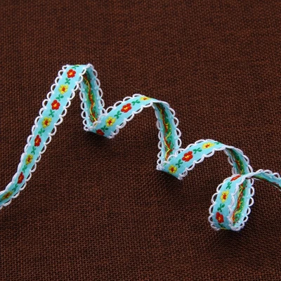 1 COLOR FOR 5 YARDS ShuanShuo 10 мм односторонняя корсажная и атласная вышитая кружевная лента для обертывания украшения, аксессуары для волос DIY подарки 5 ярдов/лот - Цвет: 1 COLOR FOR 5 YARDS