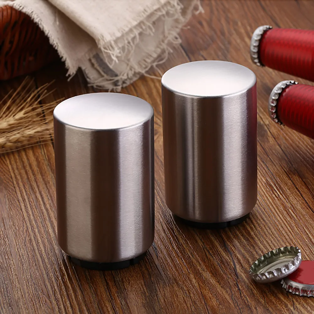 Портативная Магнитная автоматическая открывалка для бутылок из нержавеющей