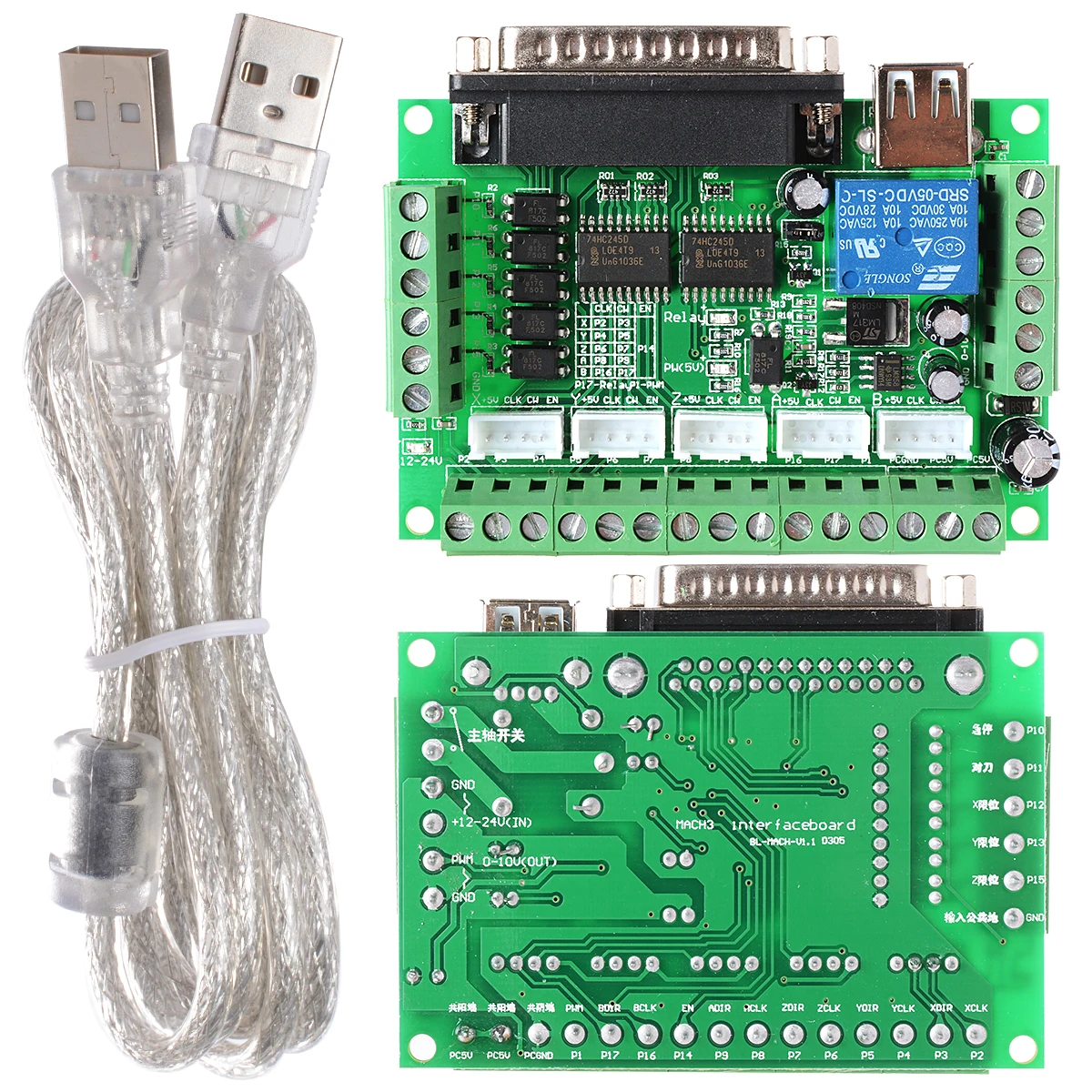 5 осевое Breakout совета для шагового драйвера контроллера Mach3 Arduino TE240 | Обустройство