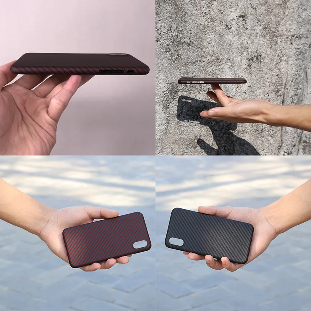 Матовый чехол из арамидного волокна для iPhone XS/XSMAX/11Pro/11/11Pro Max задняя крышка