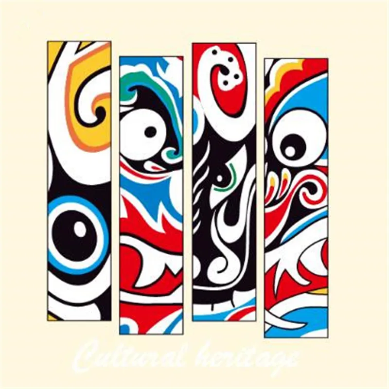 Патчи для одежды в цветочек Peking Opera 3d наклейки утюжок переоборудования футболка
