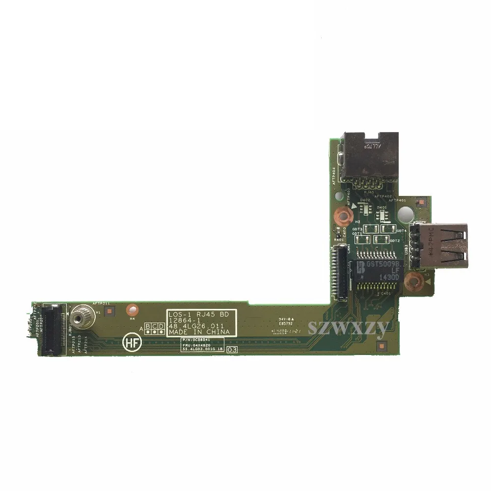 Оригинальный для ноутбука Lenovo L440 Ethernet порт USB Lan плата 04X4820 48.4LG26. 011 Полная проверка