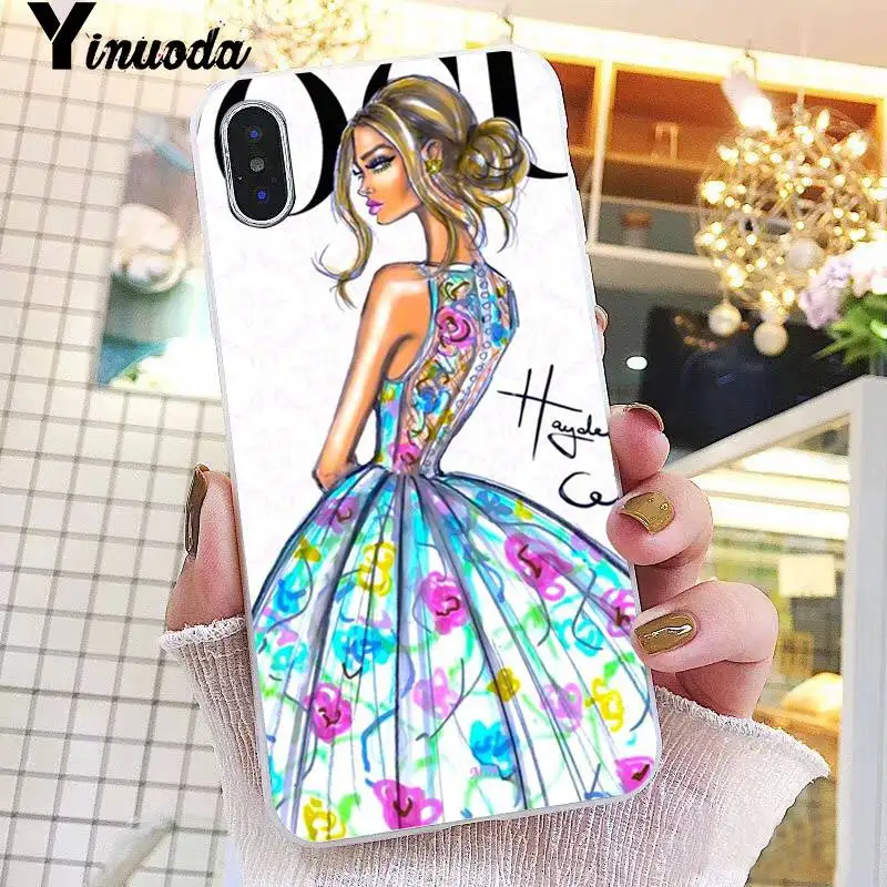 Yinuoda VOGUE Рождественский чехол для телефона принцессы девочек женщин босс кофе iPhone
