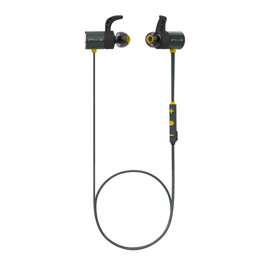Plextone BX343 магнитные Bluetooth наушники-вкладыши гарнитура IPX5 водонепроницаемые спортивные Беспроводные наушники с микрофоном для телефона - Цвет: Цвет: желтый