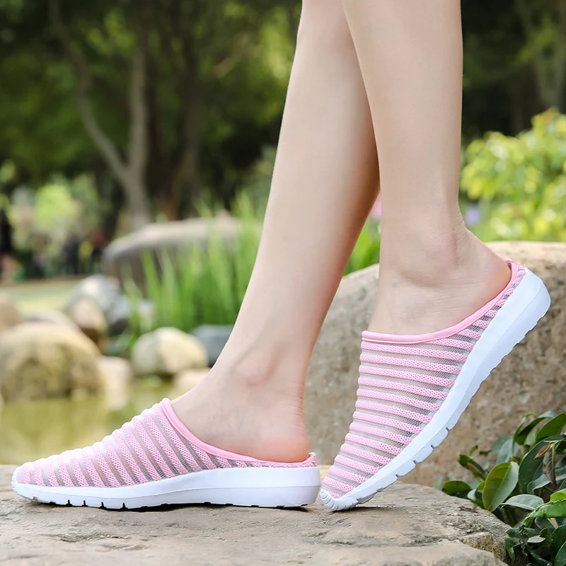 ALIBOY/Женская прогулочная обувь кроссовки baskets femme homme дышащие сетчатые пляжные