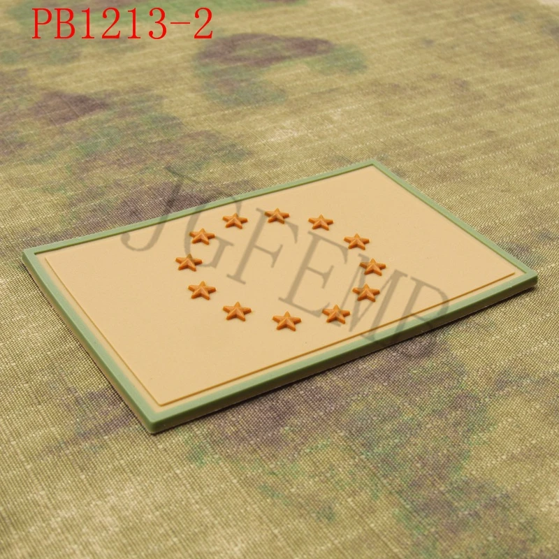 Флаг Европейского союза флаг ЕС тактический военный боевой дух 3D ПВХ патч
