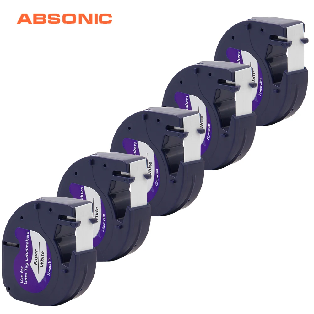 Absonic 12 мм 91200 Бумага черная и белая 5 шт для заправки зажигалок Ленты Совместимость