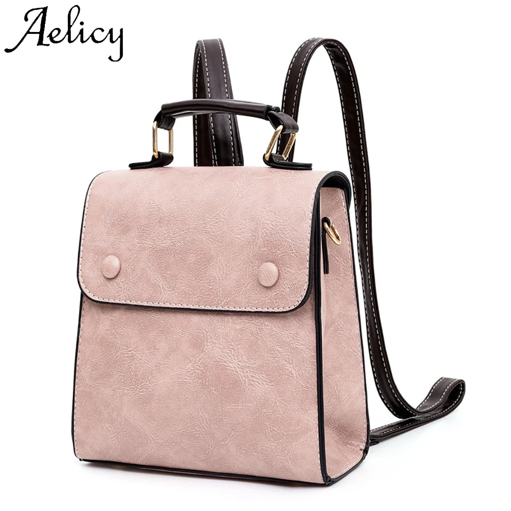 Женский рюкзак для путешествий Aelicy однотонный отдыха Студенческая сумка