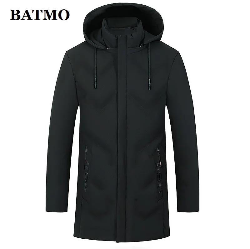BATMO 2019 Новое поступление зимние высококачественные мужские парки с капюшоном
