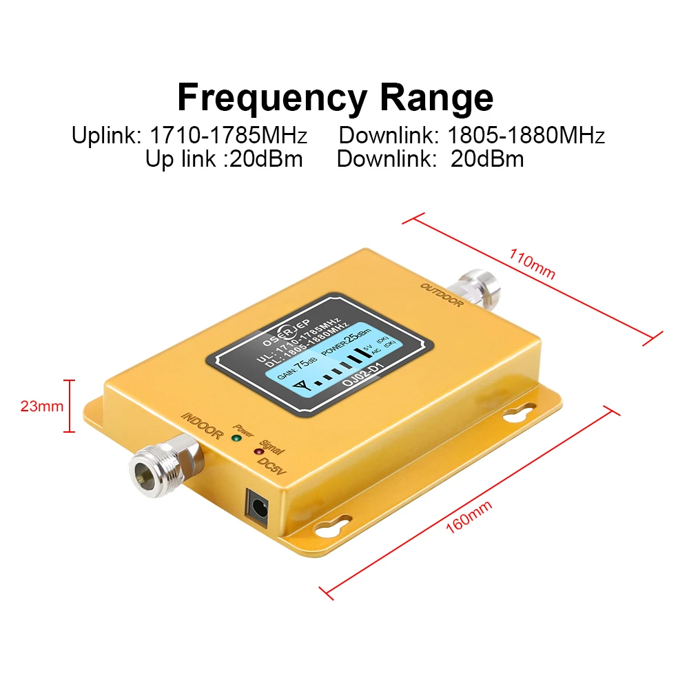 GSM LTE 1800 lcd 70dB 2g 4g повторитель сигнала для сотового телефона DCS 1800MHz мобильный усилитель GSM+ Yagi/панельная антенна
