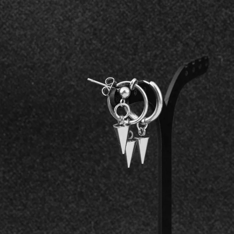 Устанавливать модные личность Круг Круглый сережки крестики для Для мужчин