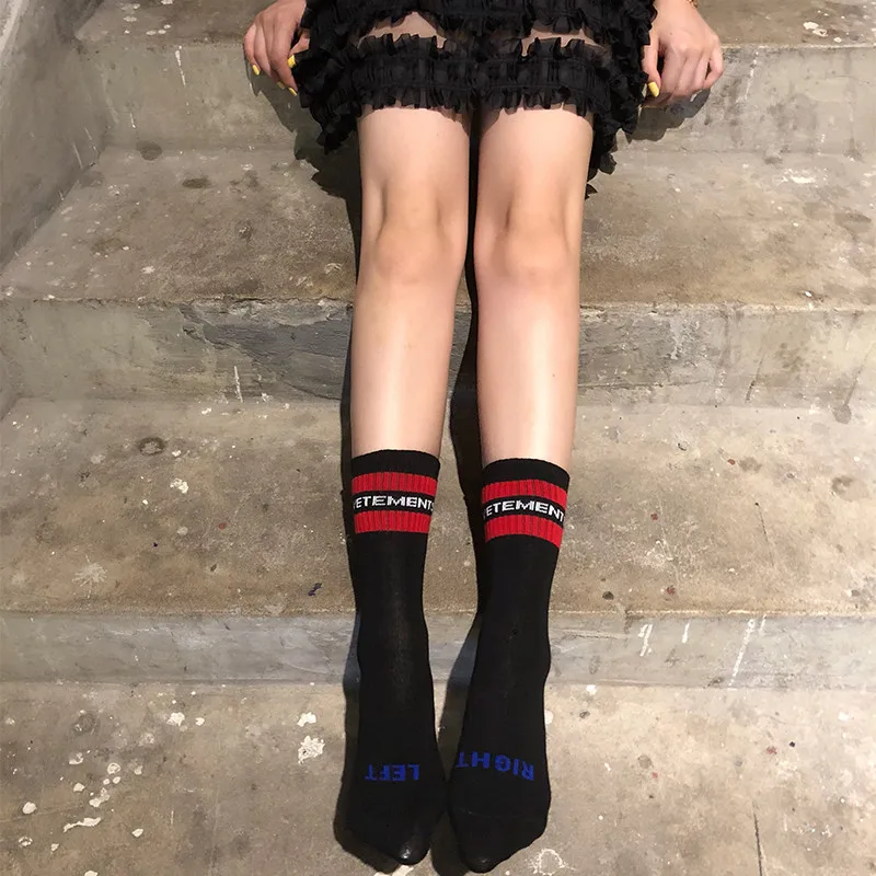 Торговая марка VETEMENTS принт героя сексуальных фантазий чулок 2019 для женщин
