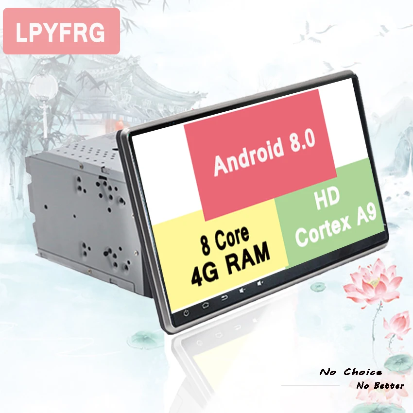 Универсальный автомобильный DVD плеер 2 din android 10 ОЗУ 4 Гб GPS + Wifi Bluetooth радио