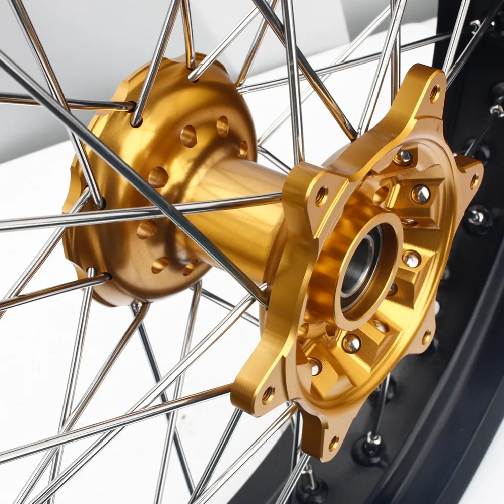 Передние и задние колеса BIKINGBOY для SUZUKI DRZ400 00 04 DRZ400E 07 DRZ 400 S SM 05 17 16 15 14 Supermoto 17*3 5 17*4
